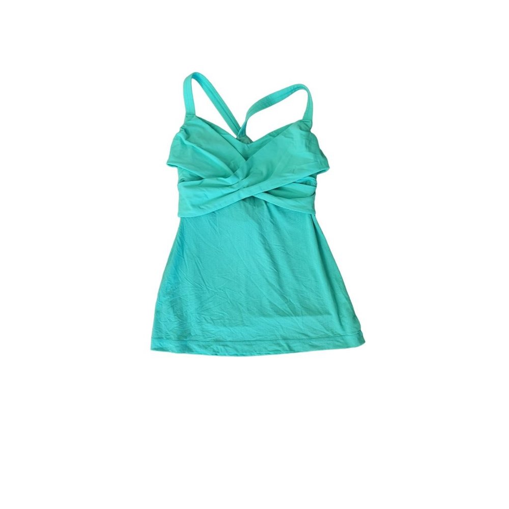 Lululemon Wrap It Up Tank Top Workout Bali Breeze Green Women's 6